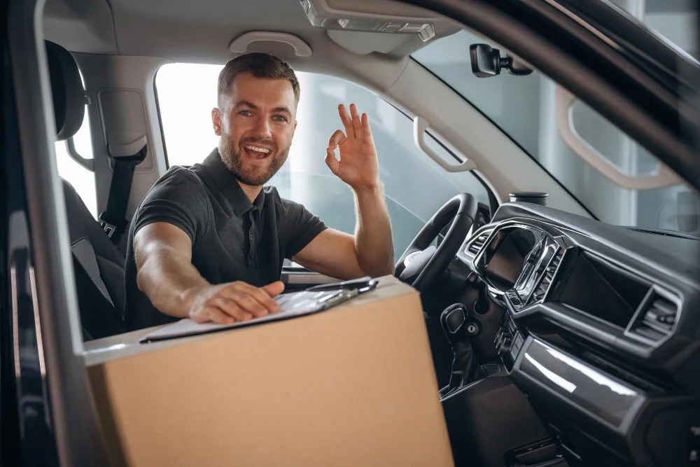 Licensed suburban driver ready for pickup